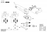 Bosch 3 601 H24 800 Gws 1400 Angle Grinder 230 V / Eu Spare Parts